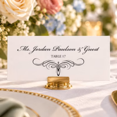 Flat Place Card
